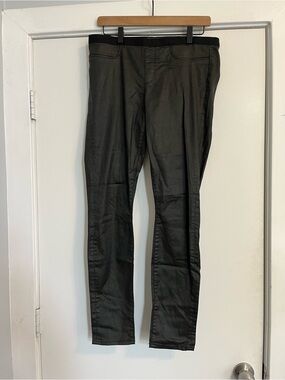 Helmut Lang Black Skinny Coated Jeans leggings women’s size 30